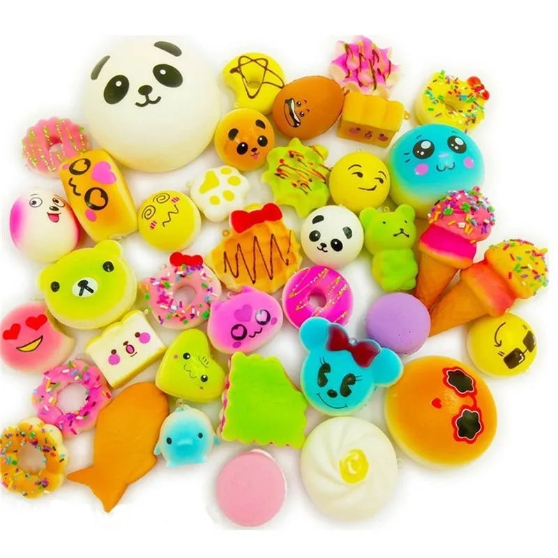 

20 шт. мягкие игрушки Jumbo Еда Squishise кошка крем для гамбургеров Ароматические медленно поднимающиеся подвески, детская игрушка, игрушка для сн...