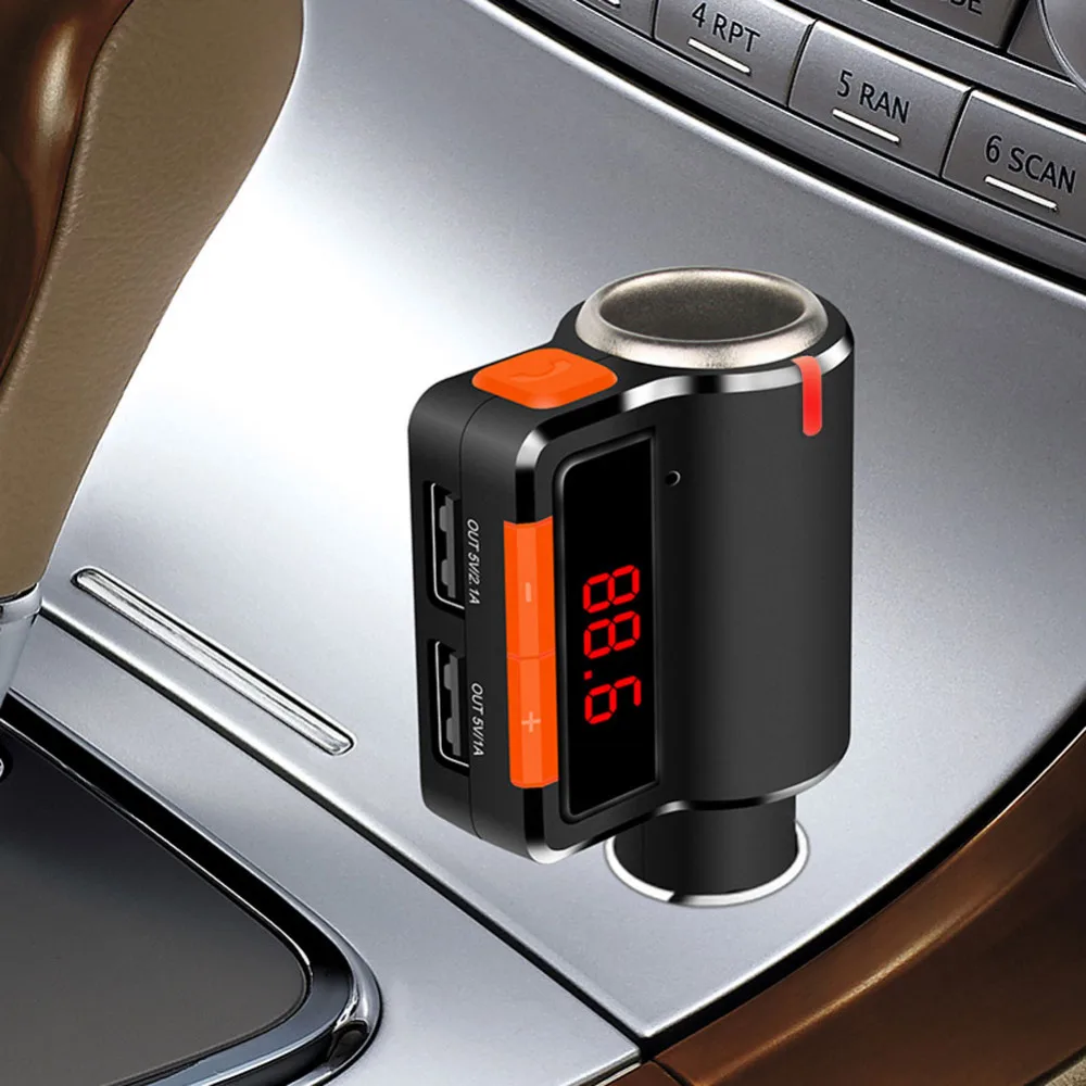 Мини-светодиод машины-зарядное устройство 3.1A двойной USB Автомобильное зарядное