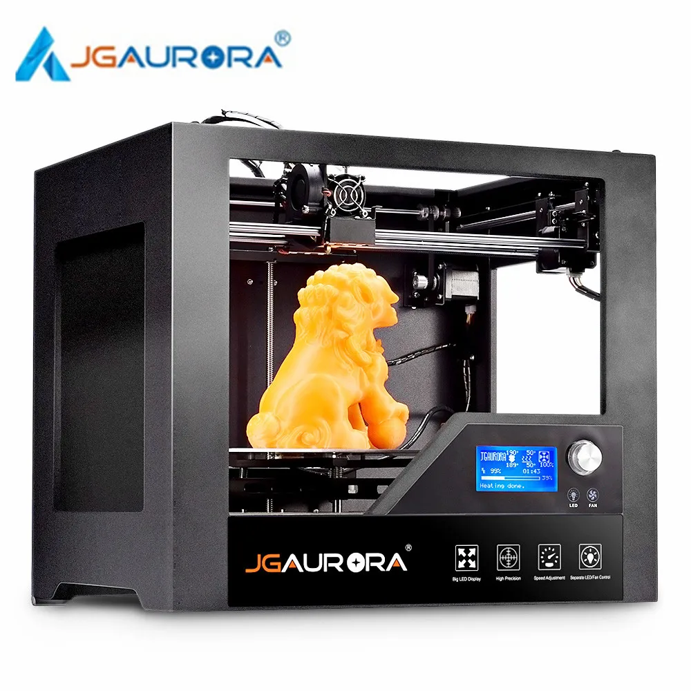 JGAURORA Z 603 S настольный 3d Принтер Высокоточный металлический каркас для домашнего