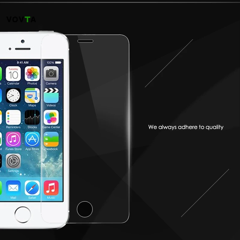 VOVTA 5s стекло для iPhone 6 7 6s на закаленная пленка защита 9 H протектор экрана se 8 5 X