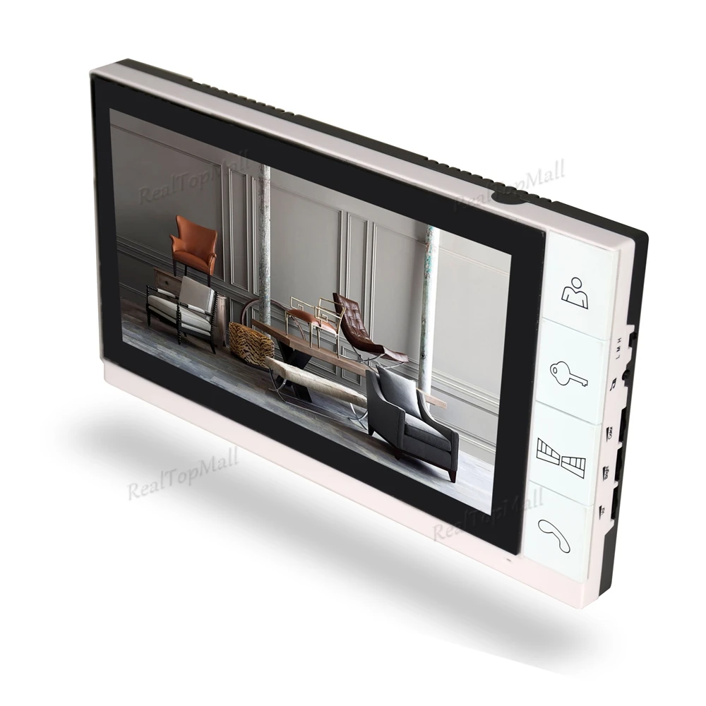 Новый Домашний домофон 9 дюймов цветной TFT ЖК монитор видеодомофон с ночным