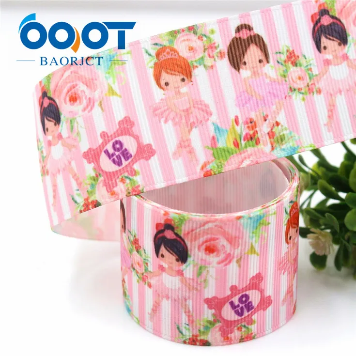 OOOT BAORJCT G-18912-1092, 38 мм 10 ярдов мультфильм ленты термальность передачи печатных grosgrain, DIY упаковочный материал для подарков - Цвет: G-18912-1093