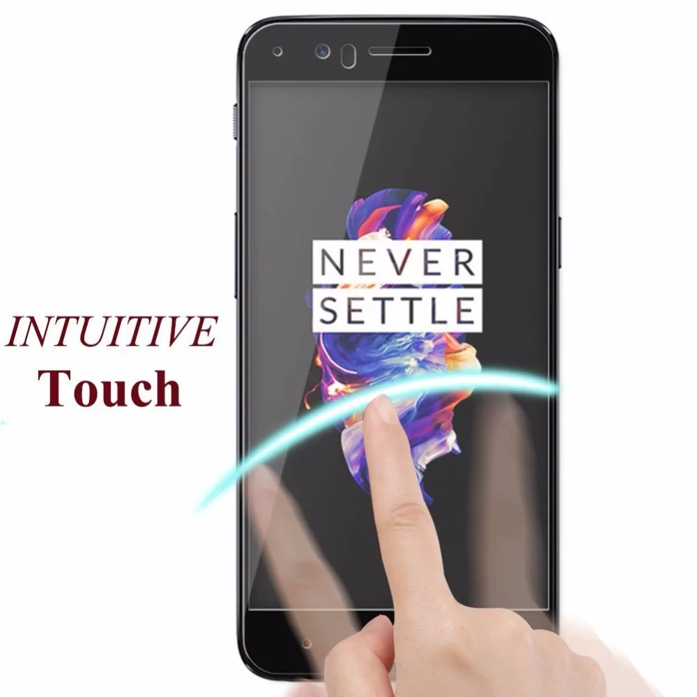 Для oneplus 3 5 стекло для one plus 5t защита экрана полное покрытие черная Передняя пленка