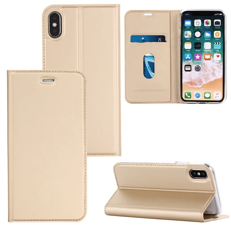 Чехол ZEALLION для iPhone 5, 6, 6s Plus, 7, 8, 11 Pro Plus, X, XR, XS Max, Магнитный кожаный флип-держатель для карт, чехол для телефона
