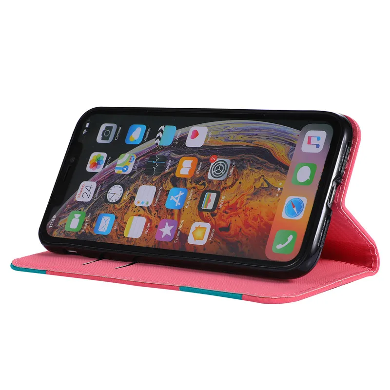Роскошный красочный чехол кошелек для iPhone 6s 6 7 8 Plus X XR XS MAX откидная подставка