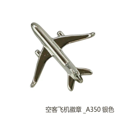Аэробус A320 A330 A340 A380 A350 мини значок, медаль Золотой USB разветвитель специальный личный подарок для Filght экипаж, Пилот Авиатор авиации - Цвет: A350 silver