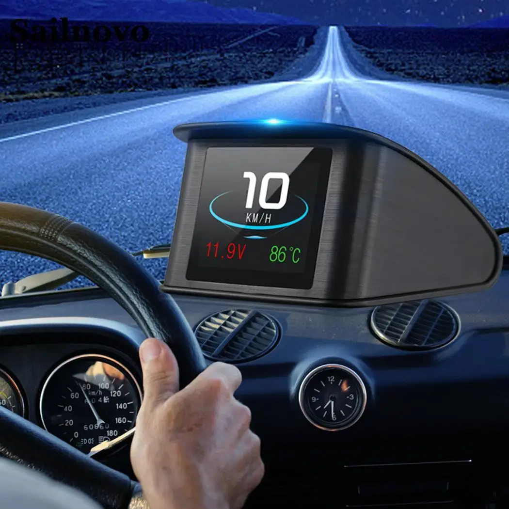 Головка HUD автомобиля OBD Up Дисплей Смарт цифровое устройство цифровой