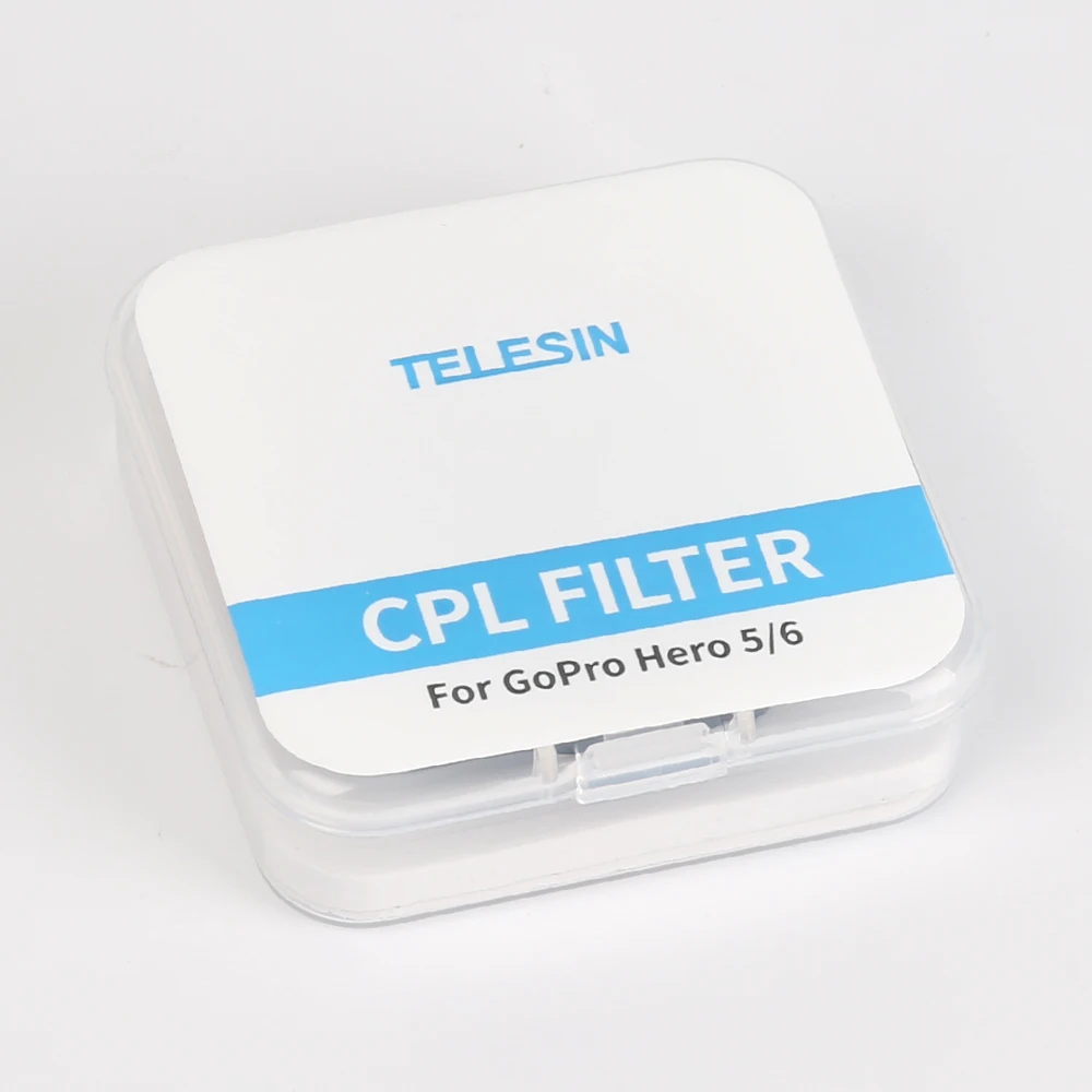 TELESIN CPL поляризационный поляризатор ND4 ND8 ND16 фильтры для экшн-камеры Набор фильтров для GoPro Hero 5 Hero 6 Hero 7(черный