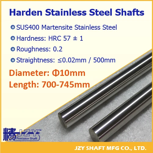 Dia 10 мм L700 745mm 3 шт./лот прямой направляющий вал из нержавеющей стали|steel shaft|10mm linear