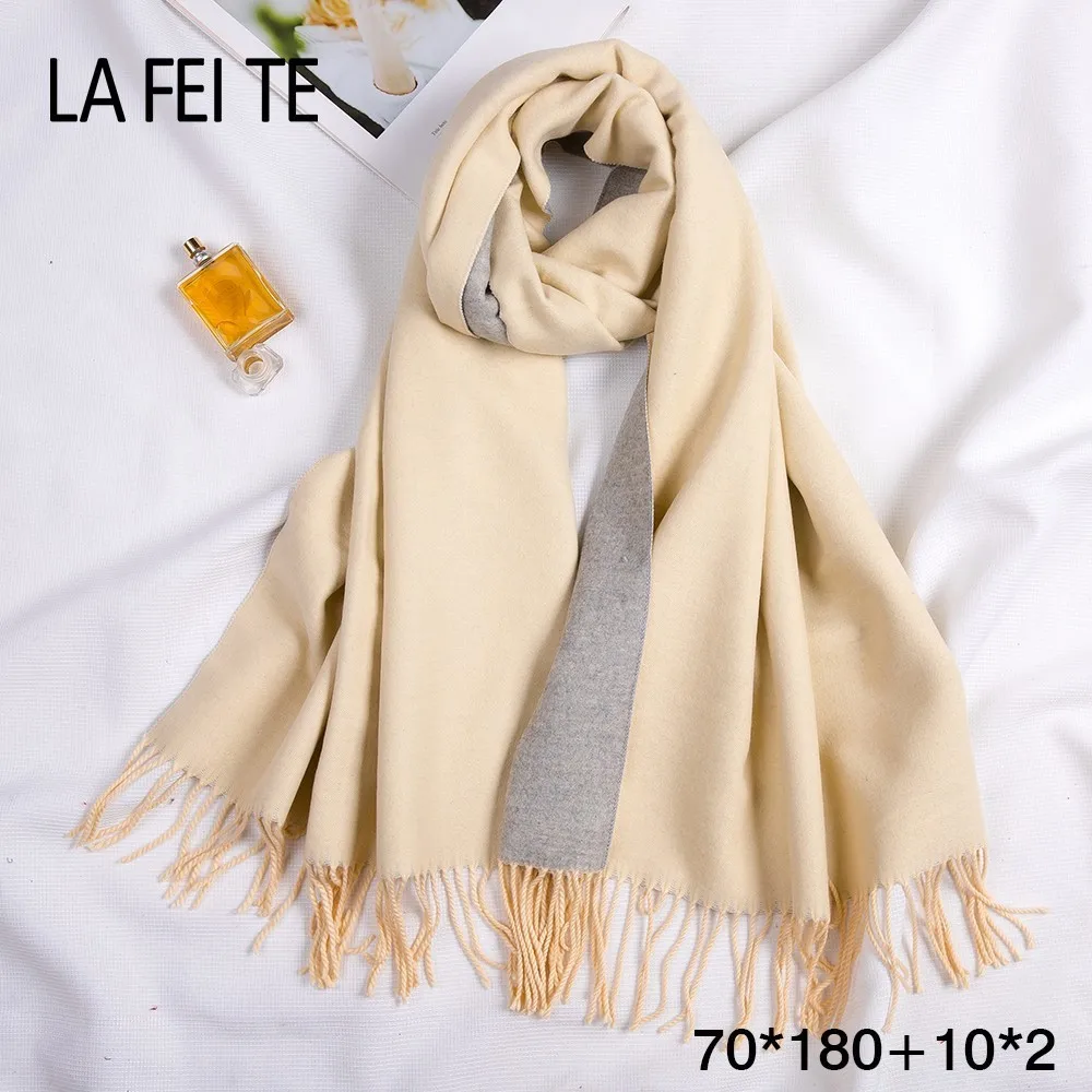 

Двусторонний длинный кашемировый зимний шарф, женский теплый платок, шаль, женский шарф из Пашмина, женский шарф для женщин, 2019