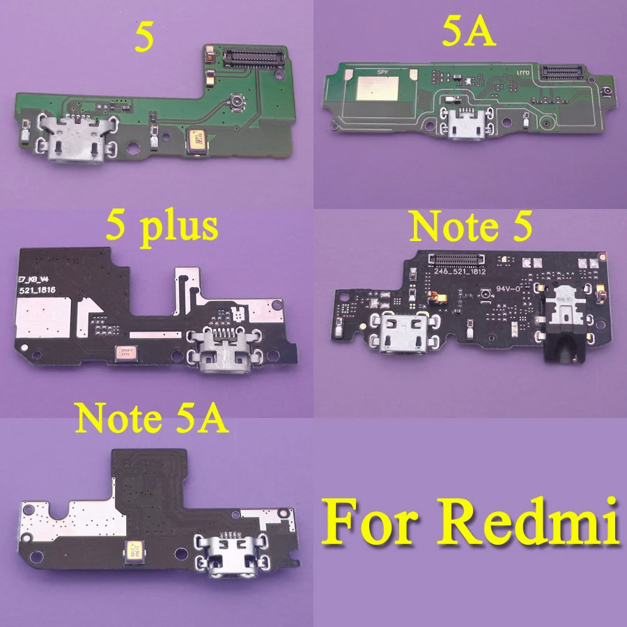 Зарядный порт USB для Redmi 5 5A Plus док разъем коннектор Xiaomi Note 5A|Соединители| |