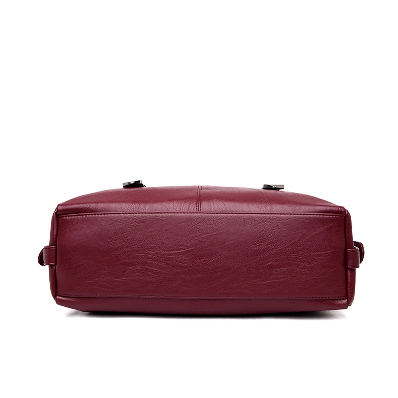2Pcs Women's Shoulder Bag Set Casual Simple Solid Color Large Capacity Bags | Багаж и сумки