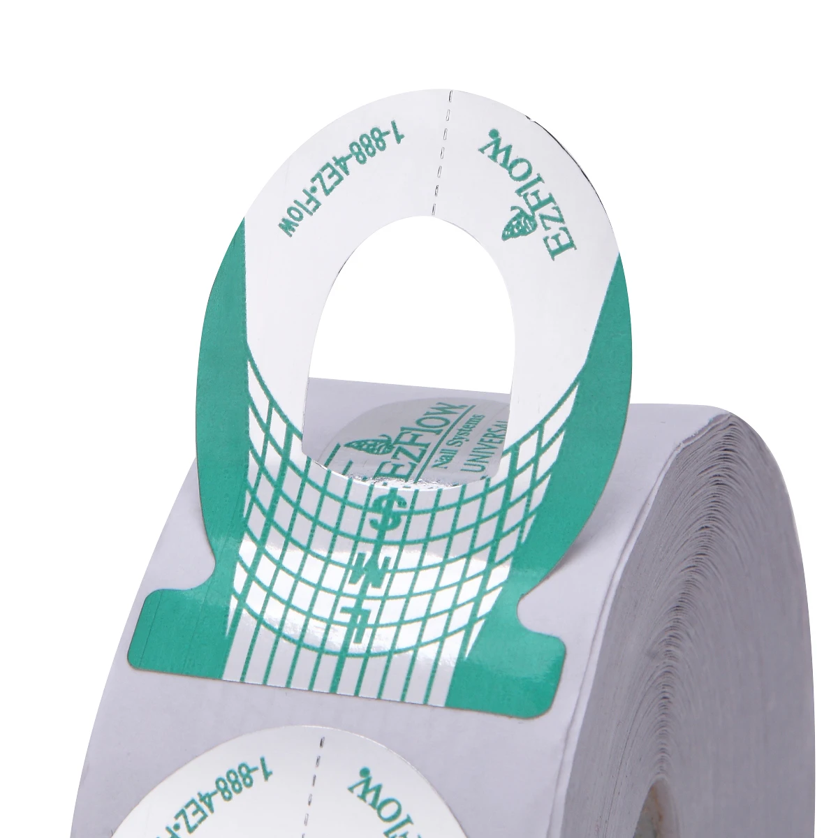 Monja 500 шт./рулон формы для французского дизайна ногтей в форме зеленой ракеты