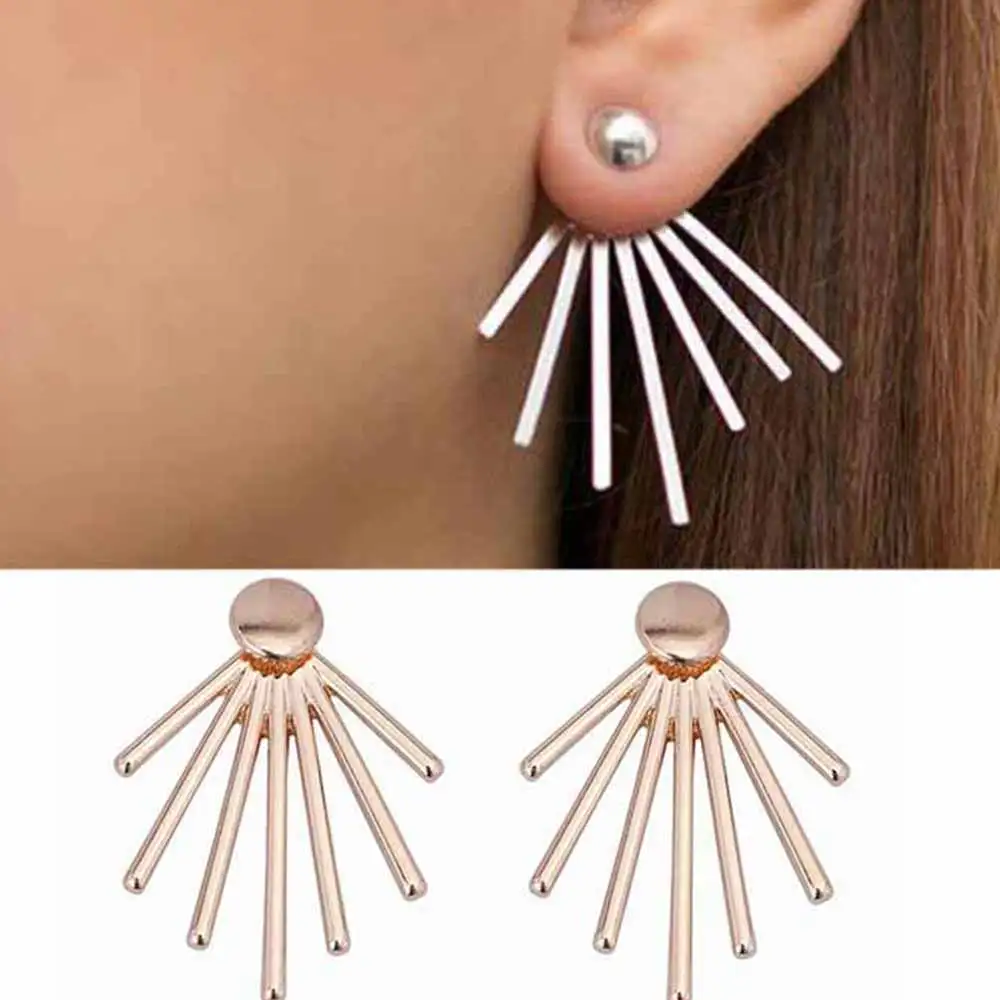 Женские серьги гвоздики в стиле панк KISSWIFE геометрические стимпанк 2018|geometric