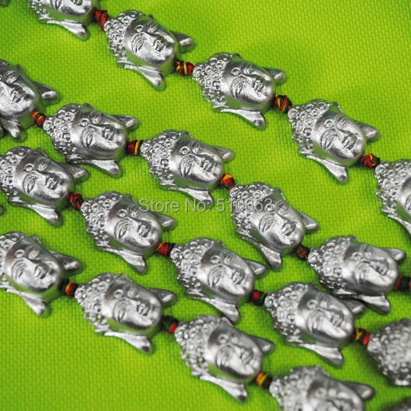 15 шт./лот посеребренные резные фигурки Будды только одно лицо новые дизайнерские