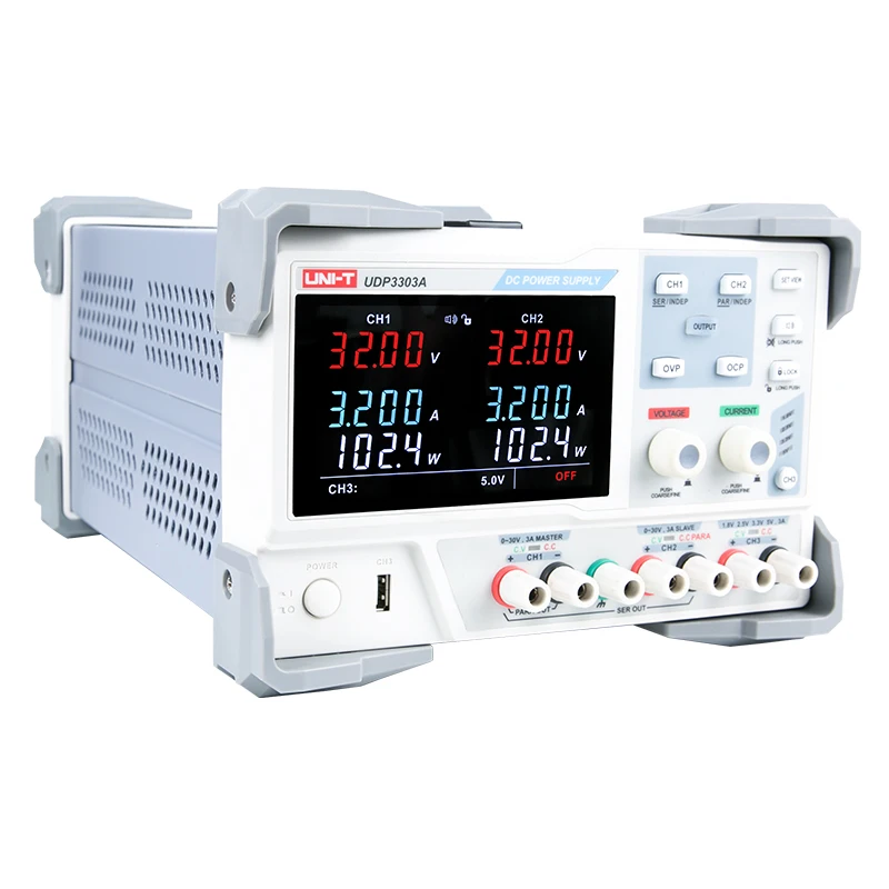 UNI-T UDP3303A промышленный Линейный DC Регулируемый источник питания три выхода Высокоточный цифровой дисплей источник питания