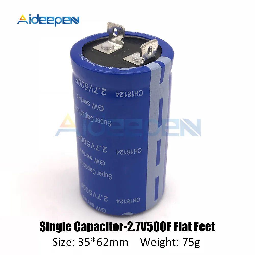 Сверх яркий конденсатор 2 7 V 500F 62*35mm автомобильный выпрямитель Высокочастотный