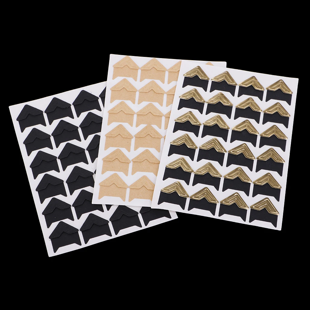 5 листов самоклеющиеся Фотоальбом скрапбук протектор для углов декоративные