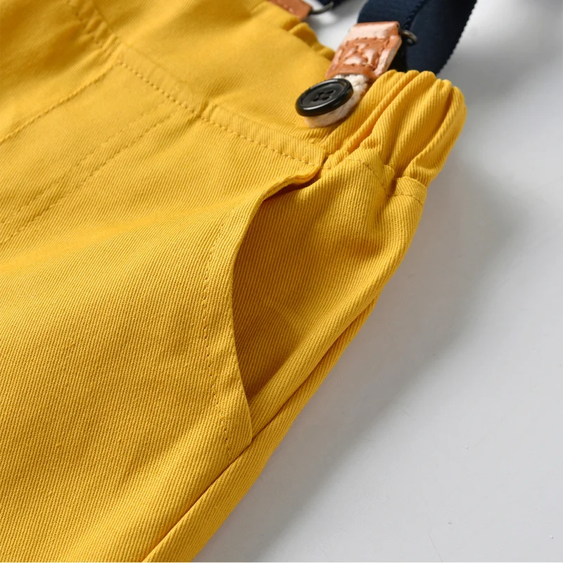 Tem Doger Boy Clothing Sets 2019 Autumn Kids Clothes Long Sleeve White Shirt+Overalls 2PCS Suit Fashion Children | Детская одежда и
