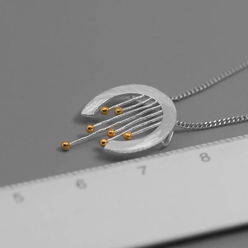 Lotus весело момент реального 925 пробы серебро Творческий Fine Jewelry Восточный элемент