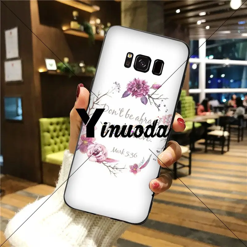 Классический высококачественный чехол для телефона Yinuoda Christ Bible verse GALAXY s5 s6 edge plus s7