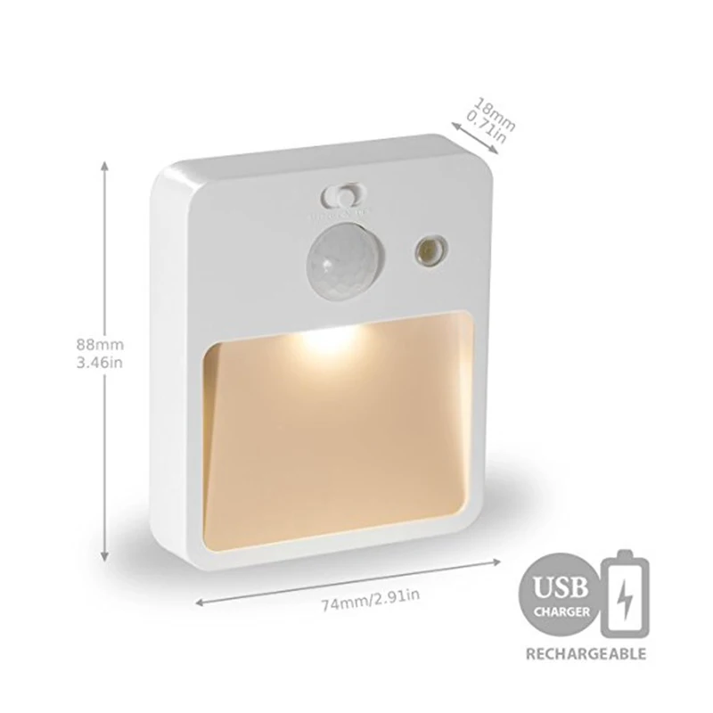 Светодиодный ночник домашний декоративный светильник водонепроницаемый USB
