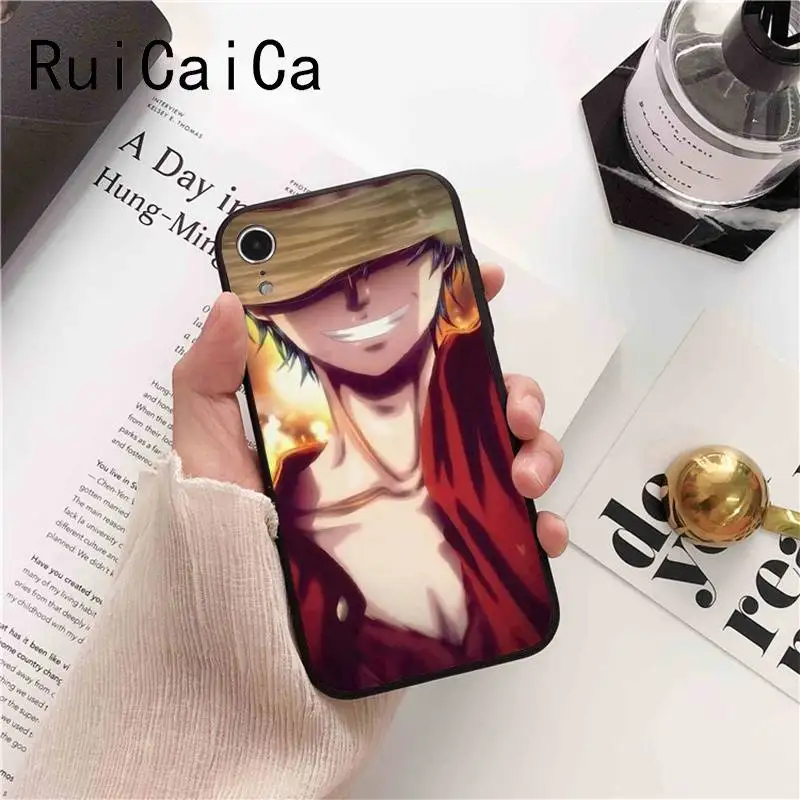 Ruicaica японский аниме коллаж одна деталь Луффи Новинка чехол для телефона Fundas iphone 8