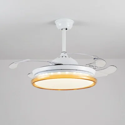 42 inch 72w Светодиодный незаметный Железный ABS акриловый потолочный с дистанционным управлением Вентилятор 72 Вт потолочные светильники. светодиодный потолочный светильник. потолочный светильник для фойе - Цвет лезвия: 42 inch 72w