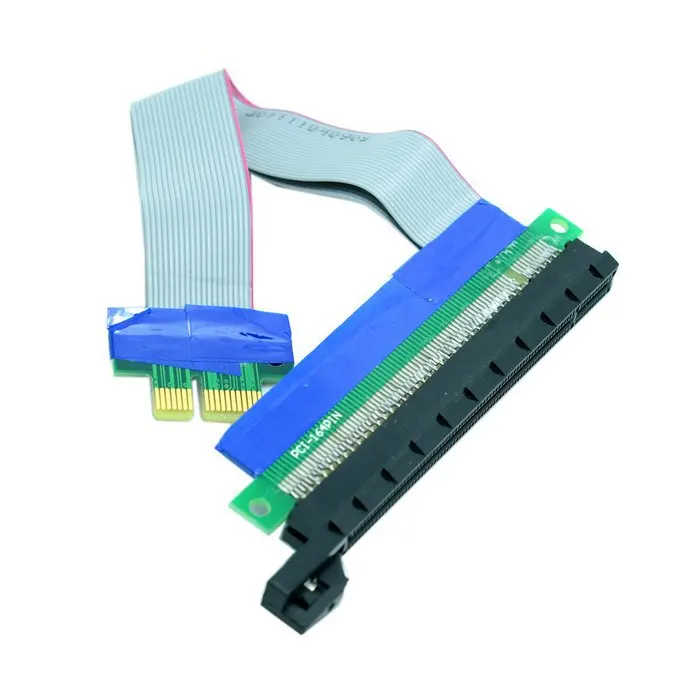100 шт./лот PCI E Express 1x до 16x удлинитель гибкий кабель конвертер переходная карта