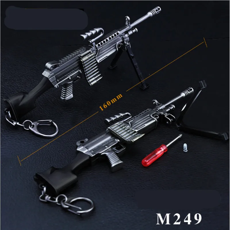Игра PUBG SKS SCAL оружие картридж Съемный пистолет Модель 17 см Брелок высокого качества игровой брелок для ключей любовника подарки - Цвет: B