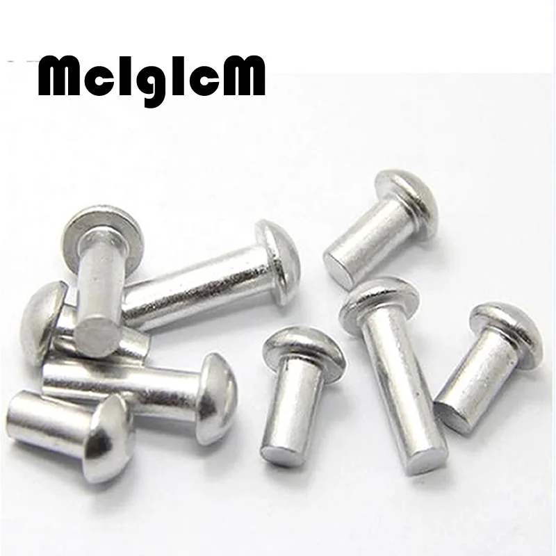 

H065 Round Aluminum Solid Rivet Nut M4*6-M5*50 with Aluminium Alloy Aluminum self-plugging Rivet