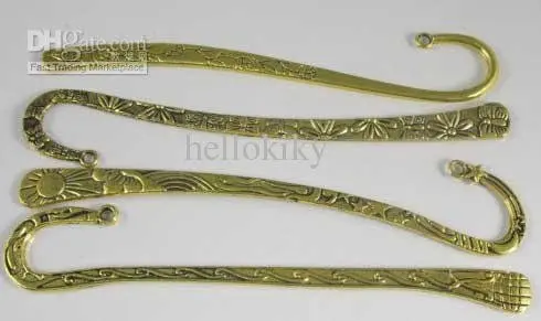 

36 Pcs Mixed antiqued golden plt Ornate bookmark A1676-9G