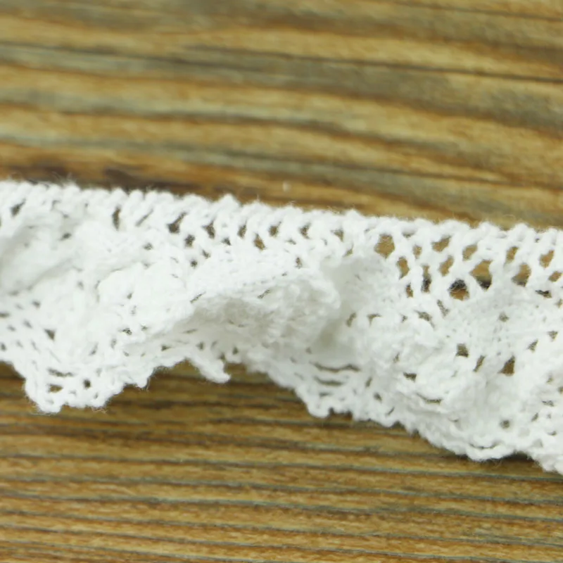 Случайная Доставка 10 ярдов белая серия эластичная кружевная ткань декоративная