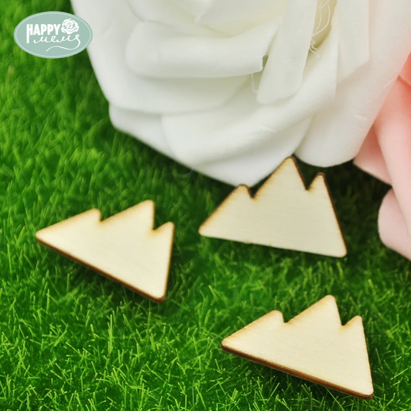 Happymems горный 24 шт деревянные формы DIY поделки настенные стикеры украшения для