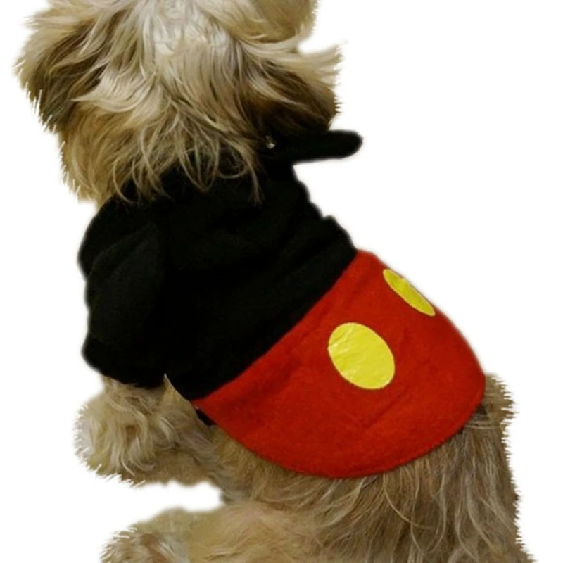 Зимний милый Micky Mouse костюм одежда домашних животных комбинезон для питомцев вещи