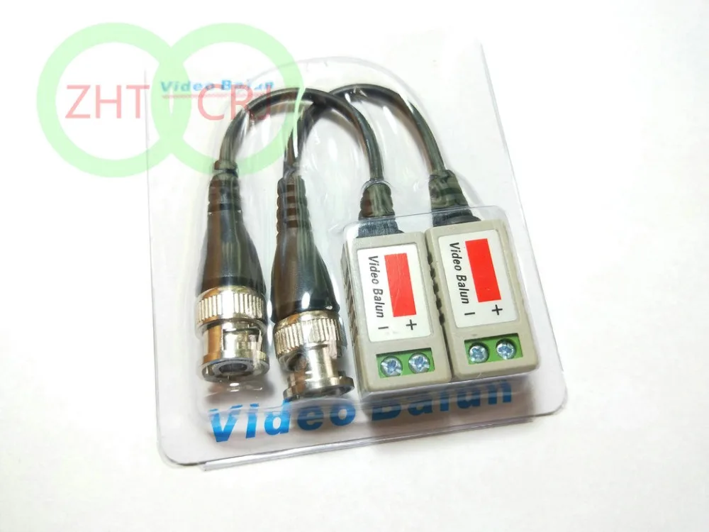 1 Пара Лот видео Balun витой пассивный трансивер CCTV UTP BNC DVR камера Cat5 адаптер