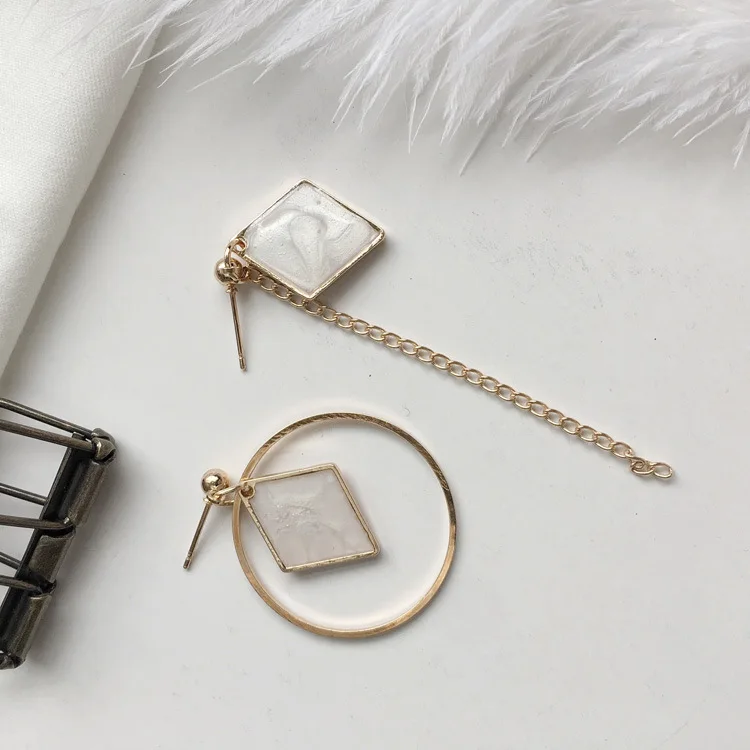 Новые модные серьги-гвоздики в стиле панк 2020 белые/черные Симпатичные простые