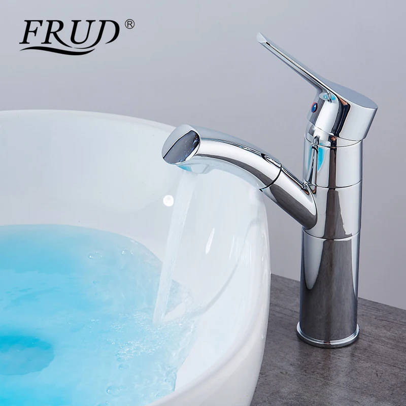 FRUD Новый выдвижной кран для ванной комнаты специальный дизайн одной ручкой