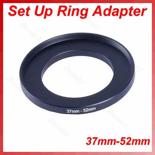 

37mm-52mm 37-52 mm 37 to 52 Step Up Lens Filter Metal Ring Adapter Black