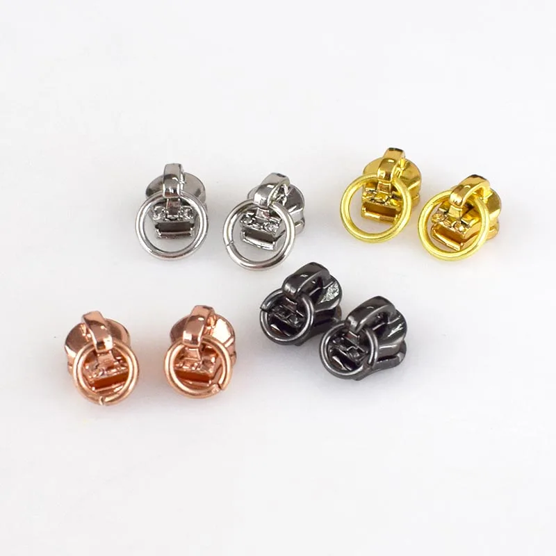 50pcs O Ring 3# Metal Zipper Sliders Zip Repair Kit Replacement For Clothes Jacket Coat Zippers DIY Sewing Accessories | Дом и сад
