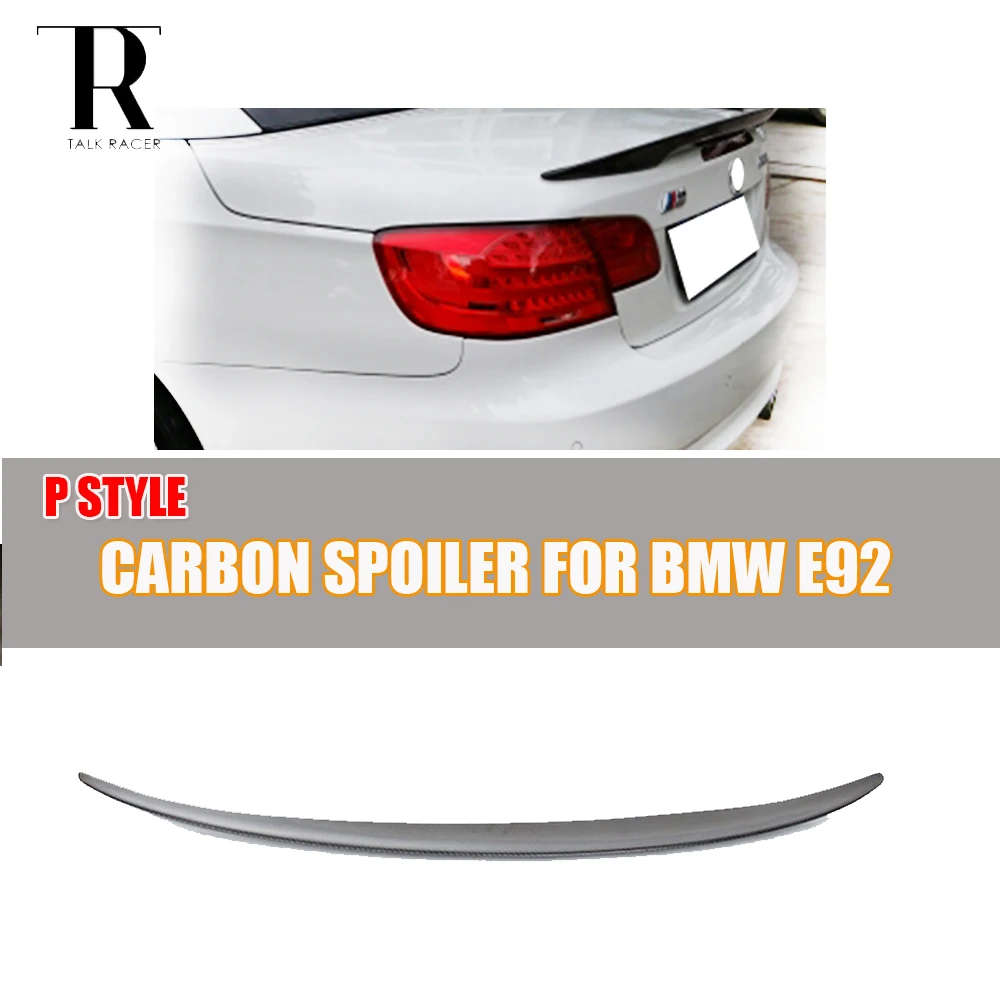 Стильный спойлер E92 P для заднего багажника из углеродного волокна BMW Coupe 320i 325i 328i