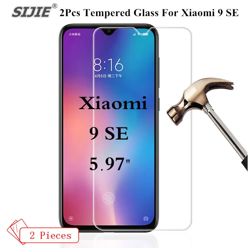2 шт. закаленное стекло для Xiaomi mi 9 SE mi9 se защита экрана чехол смартфона 9se H защитный