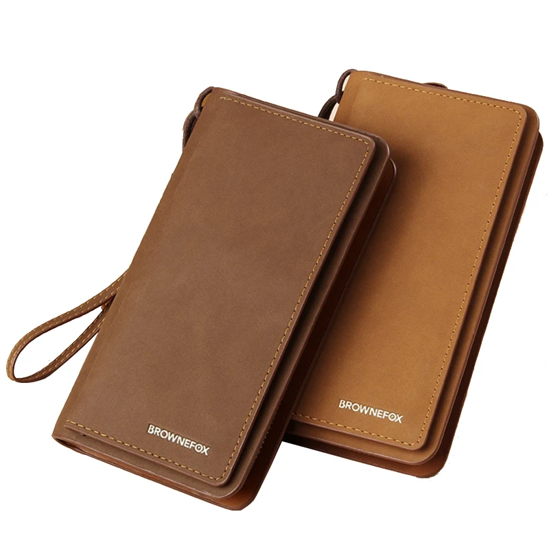 2017 новая модная мужская сумка клатч длинный бумажник на молнии визитница Ретро