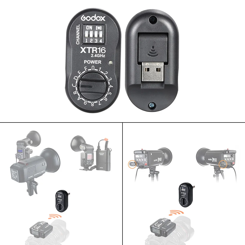 Godox беспроводной приемник вспышки X-system 2 4G для X1C X1N с триггером передатчика AD360 DE QT