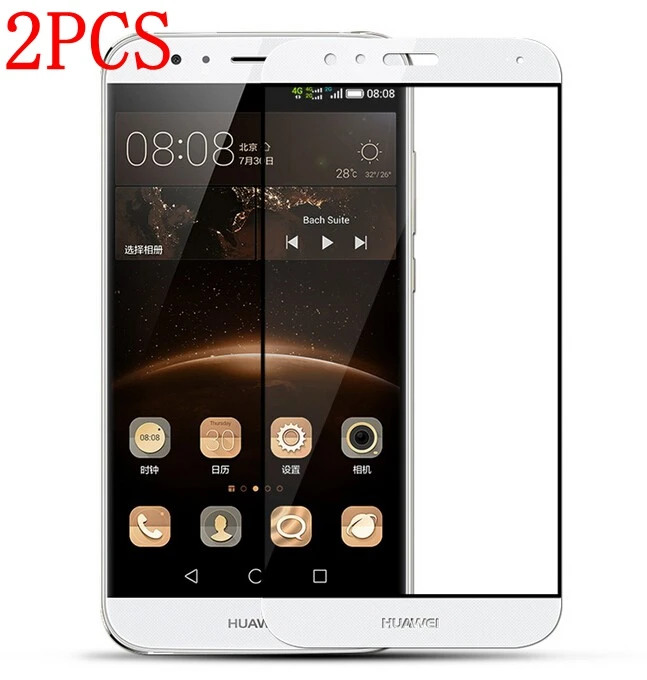 2 шт. закаленное стекло с полным покрытием для Huawei G8 GX8 защитная пленка экрана G7 plus