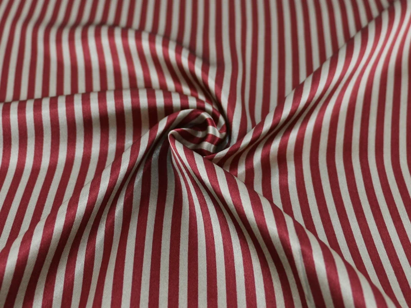 Темно синий красный полосатый diy материал мягкий полиэстер атласная ткань