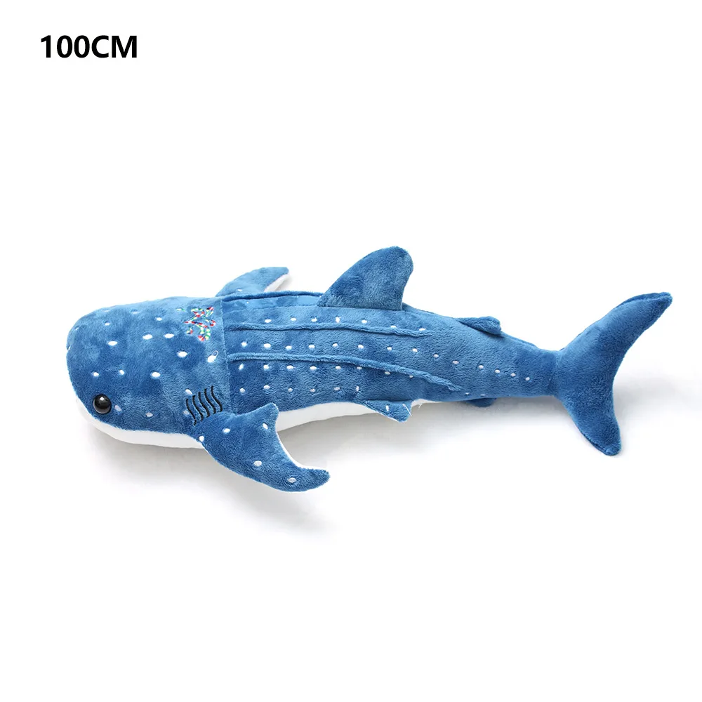 100cm 50 W/75 w/100 см милое голубое платье плюшевых игрушек с аппликацией в виде животного Симпатичные мягкие игрушки Моделирование КИТ Мягкие плюшевые игрушки декоративные подушки украшения для дома Gift50/75/100 см - Цвет: 100cm