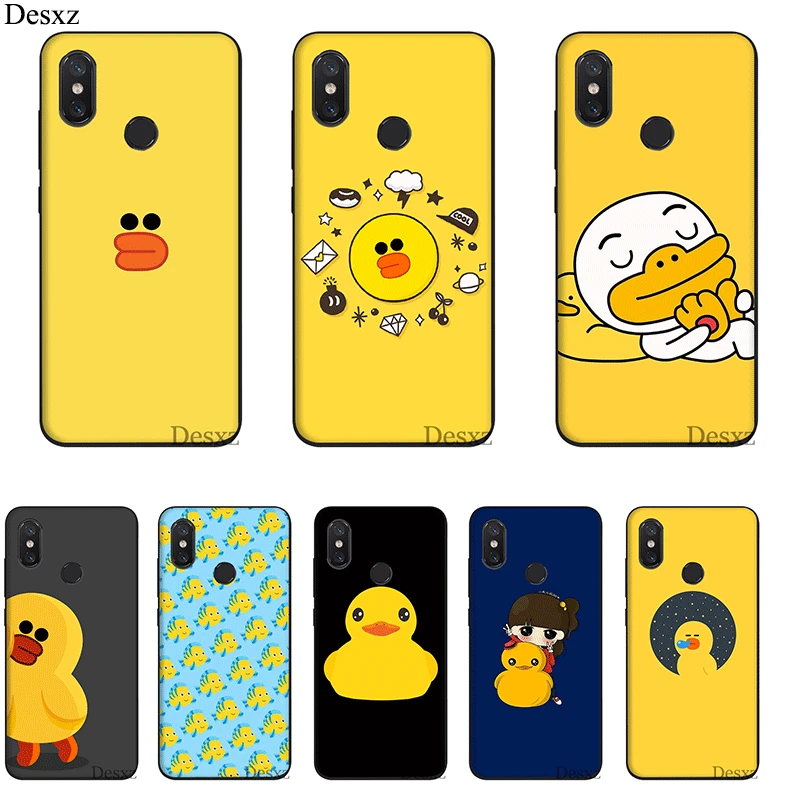 Мобильный чехол для телефона Xiaomi MiMAX3 6 8 9 10 SE A1 2 3 9T CC9 E Pro LiteSilicone Cover Cool Yellow Duck Bag