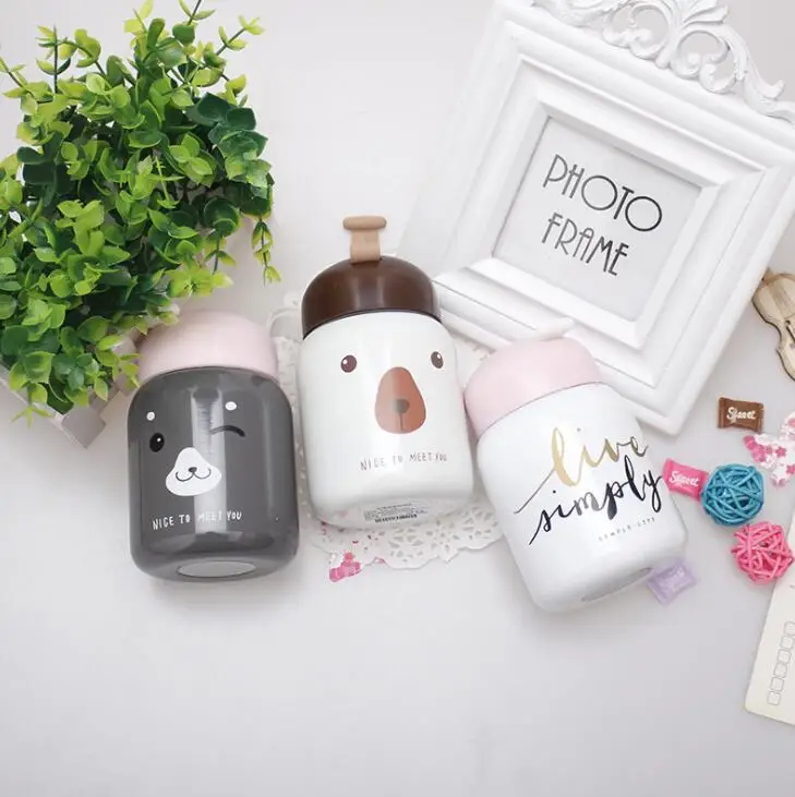 Вакуумный Термос TECHOME из нержавеющей стали милая чашка для живота женщин и