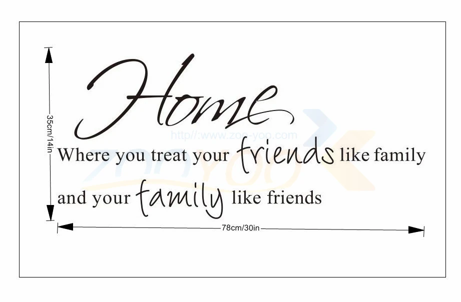 Домашний друг домашний декор креативная цитата Настенная Наклейка zooyoo8057